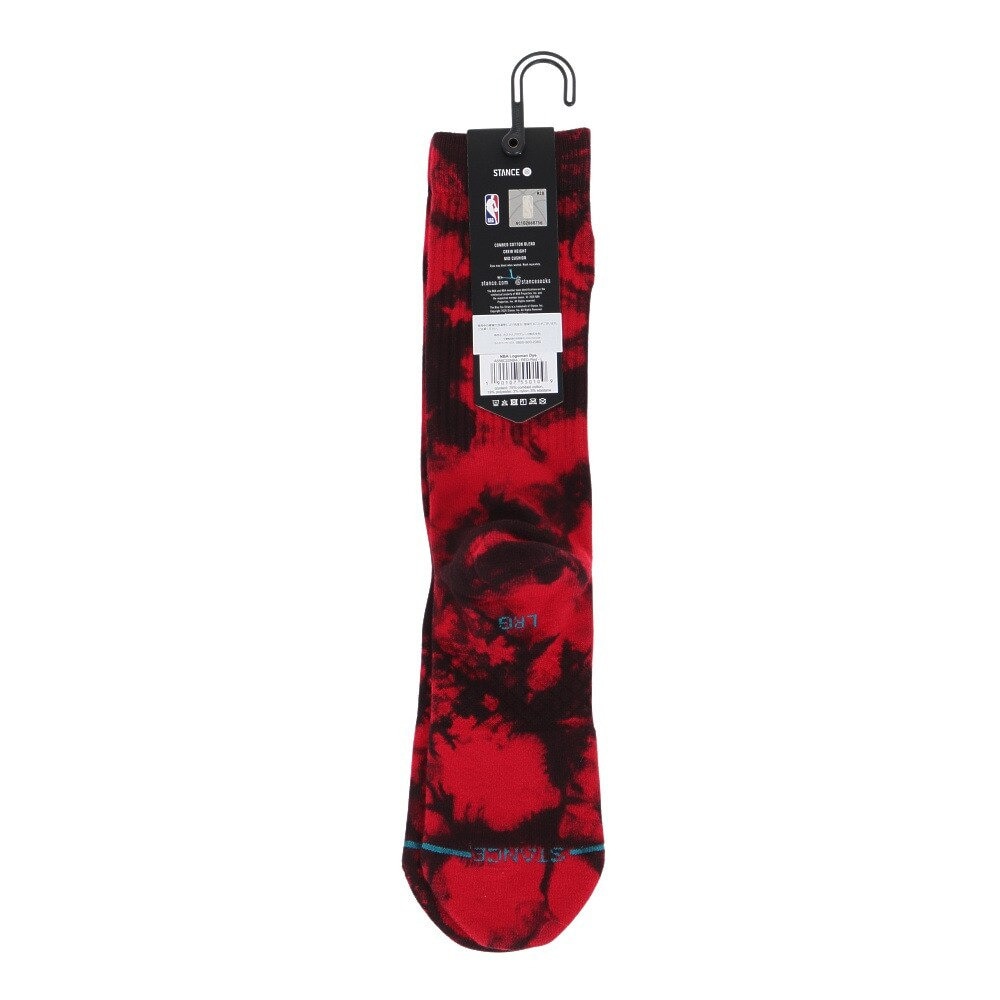 スタンス（STANCE）（メンズ）バスケットボール ソックス NBA LOGOMAN DYE A556C22NBA RED