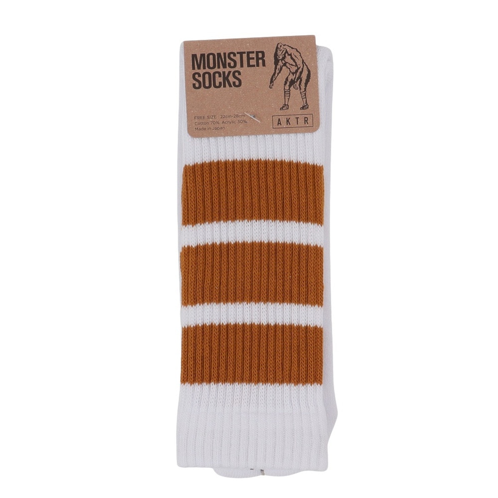 アクター（AKTR）（メンズ、レディース）バスケットボール ソックス MONSTER SOCKS 223-022021 WHYL