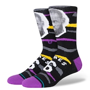 (メンズ)バスケットボール ソックス FAXED LEBRON A555C23LEB BLK