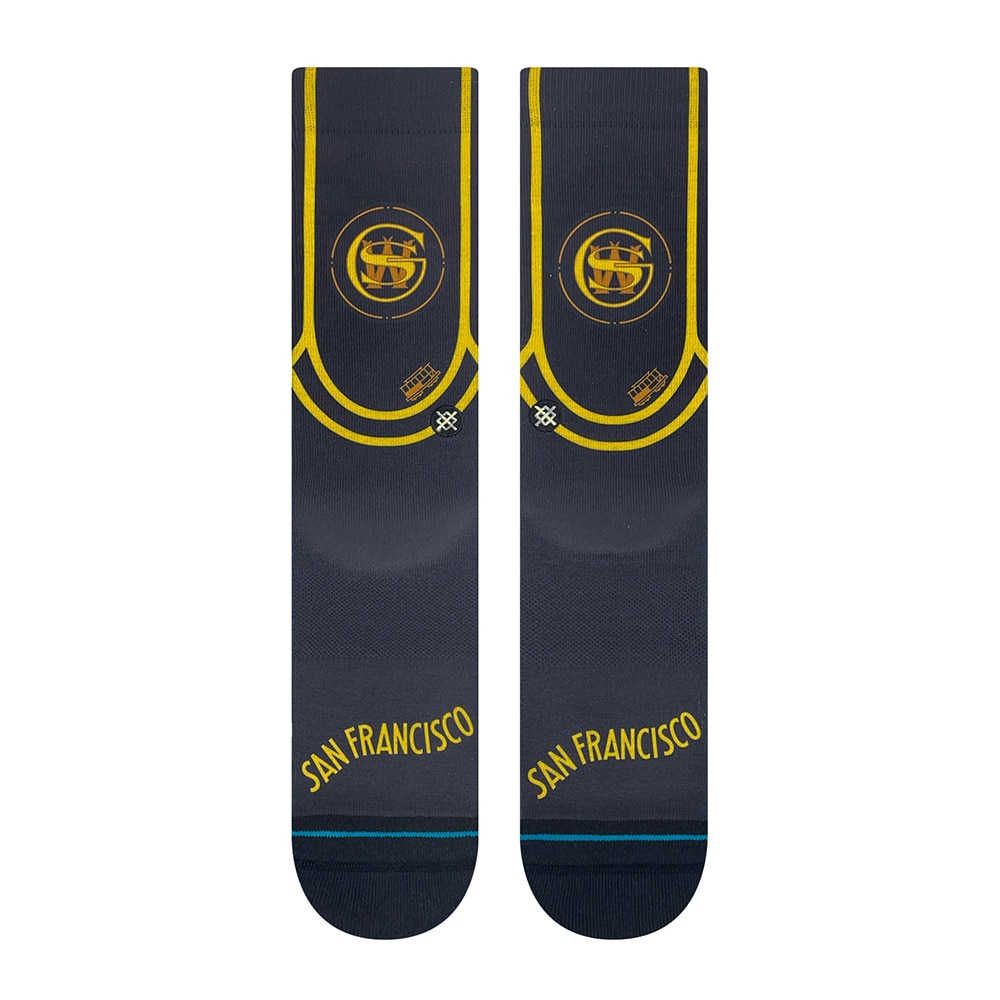 スタンス（STANCE）（メンズ）バスケットボール Golden State Warriors City Edition クルーソックス 24 A555D23GSW MUL