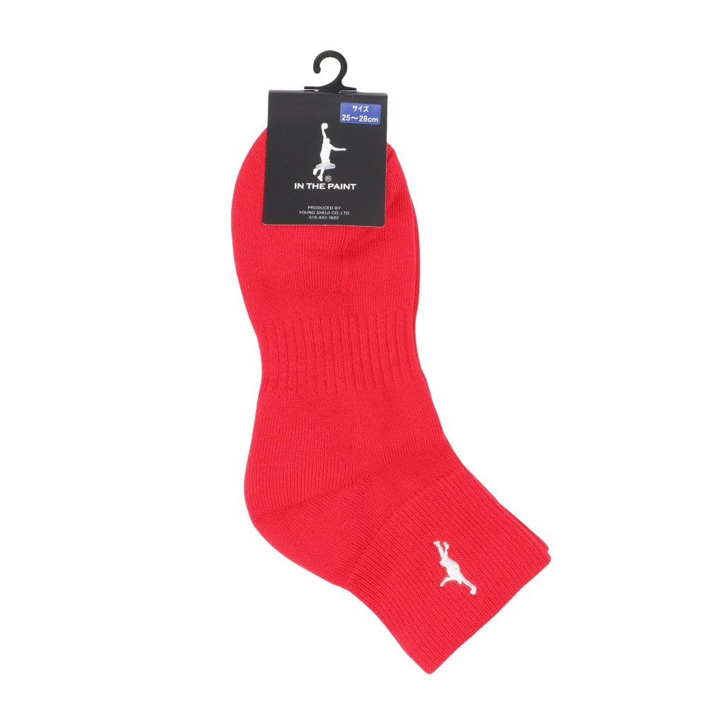 インザペイント（IN THE PAINT）（メンズ）バスケットボール ソックス ITP121A RED