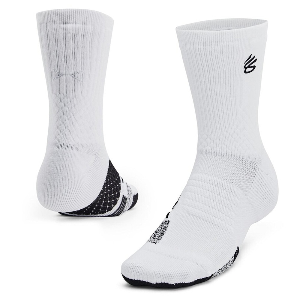 アンダーアーマー（UNDER ARMOUR）（メンズ）バスケットボール ソックス アーマードライ プレーメーカー ミッドクルー 1376231 102