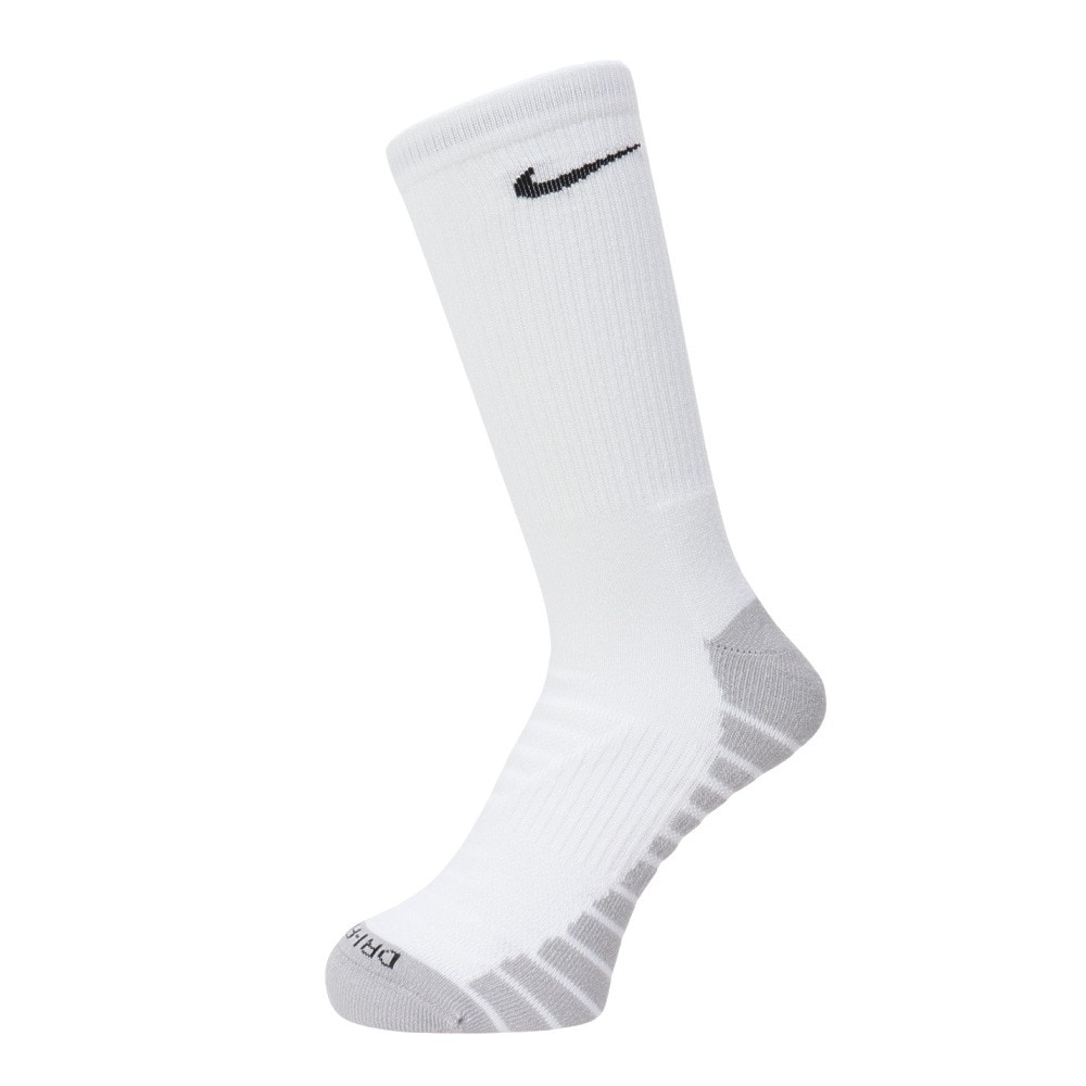 ナイキ（NIKE）（メンズ、レディース、キッズ）バスケットボール 3足組ソエブリデイ マックス クッションド トレーニング クルー ソックス SX5547-100