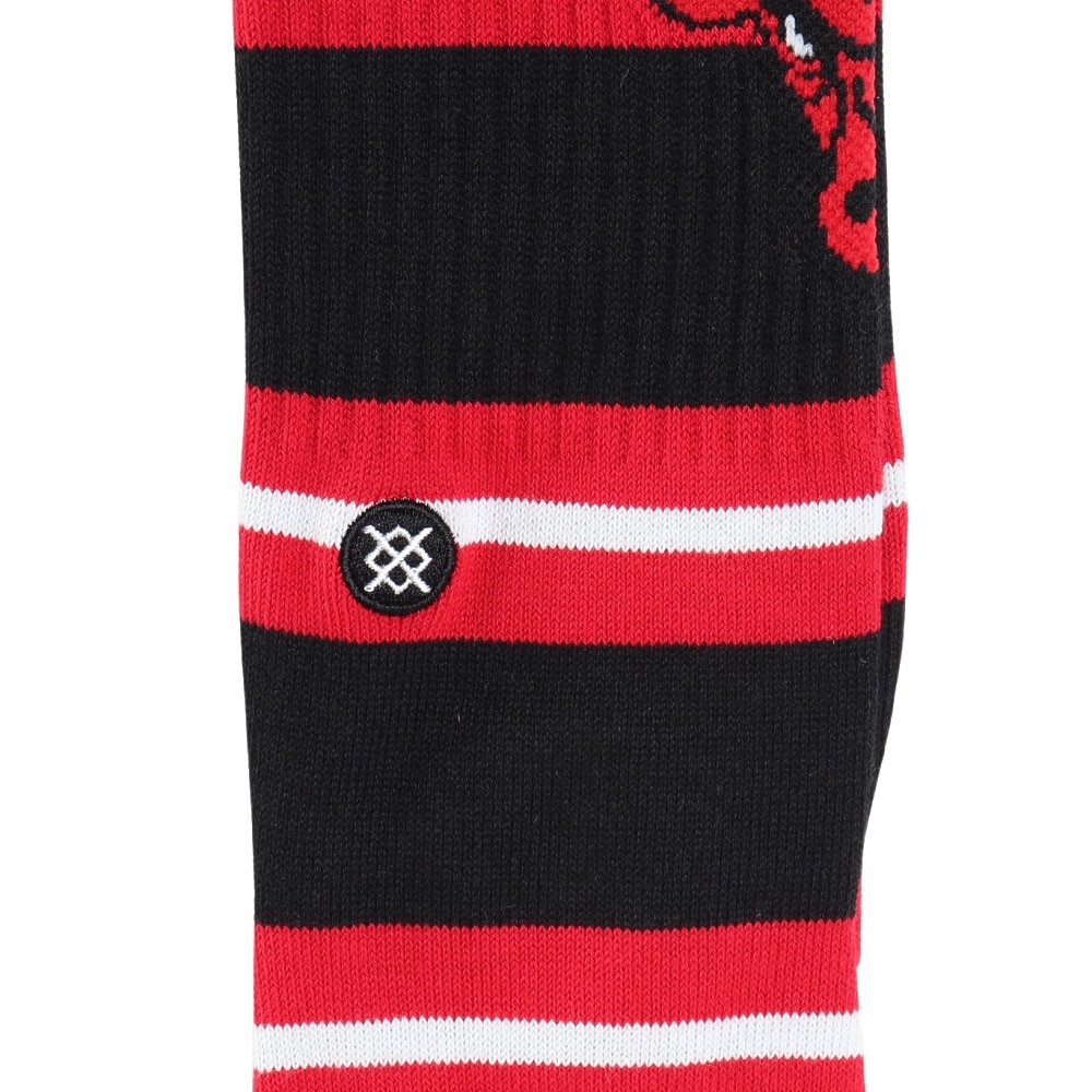 スタンス（STANCE）（メンズ）バスケットボール ソックス PREP CHICAGO BULLS CREW A555C24PBU BLK