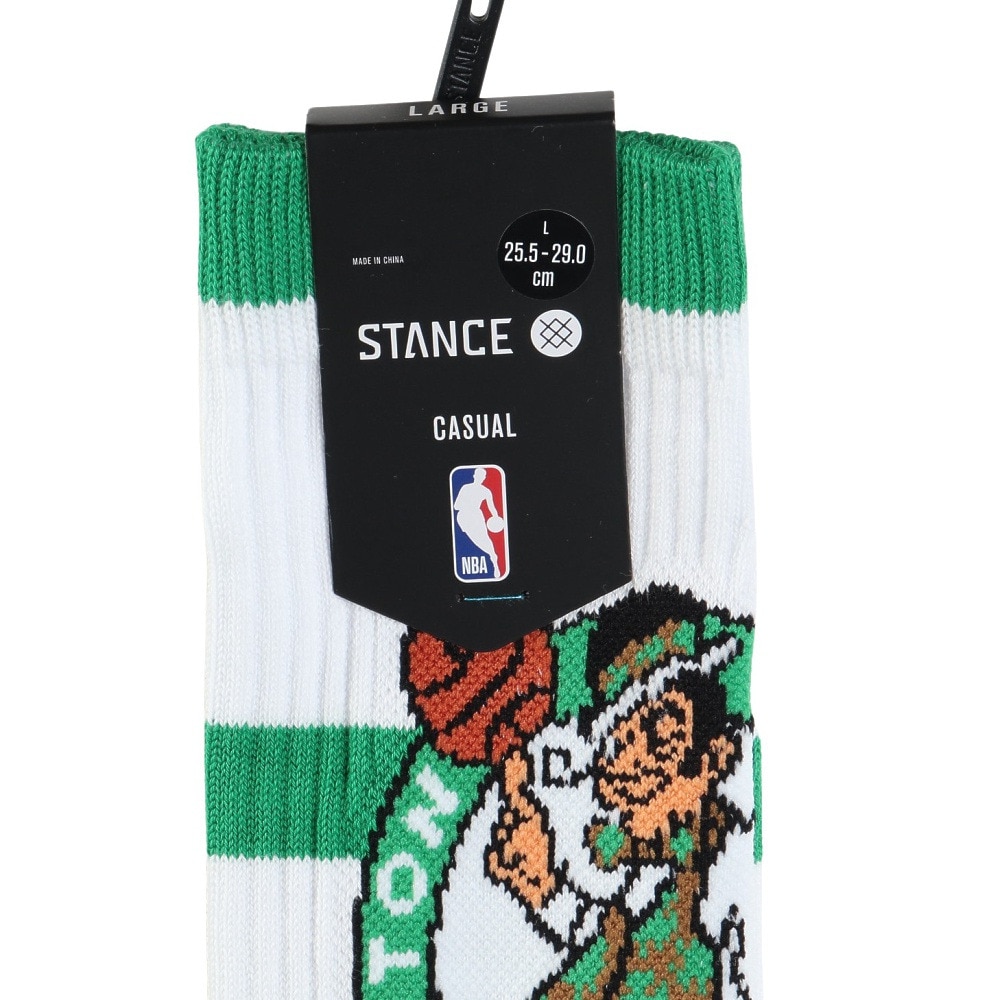 スタンス（STANCE）（メンズ）バスケットボール ソックス PREP BOSTON CELTICS CREW A555C24PCE GRN
