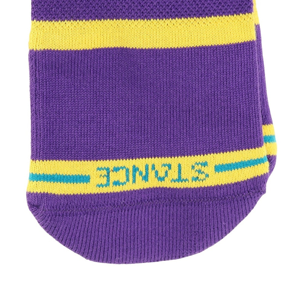 スタンス（STANCE）（メンズ）バスケットボール ソックス PREP LOS ANGELES LAKERS CREW A555C24PLK PUR