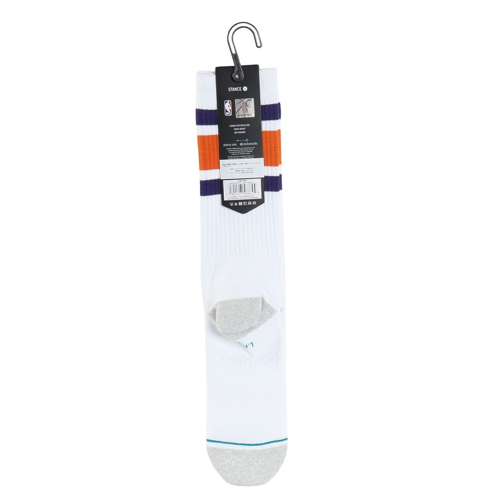 スタンス（STANCE）（メンズ）バスケットボール ソックス TUBE PHX A555C24TPX WHT