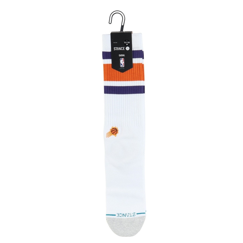 スタンス（STANCE）（メンズ）バスケットボール ソックス TUBE PHX A555C24TPX WHT