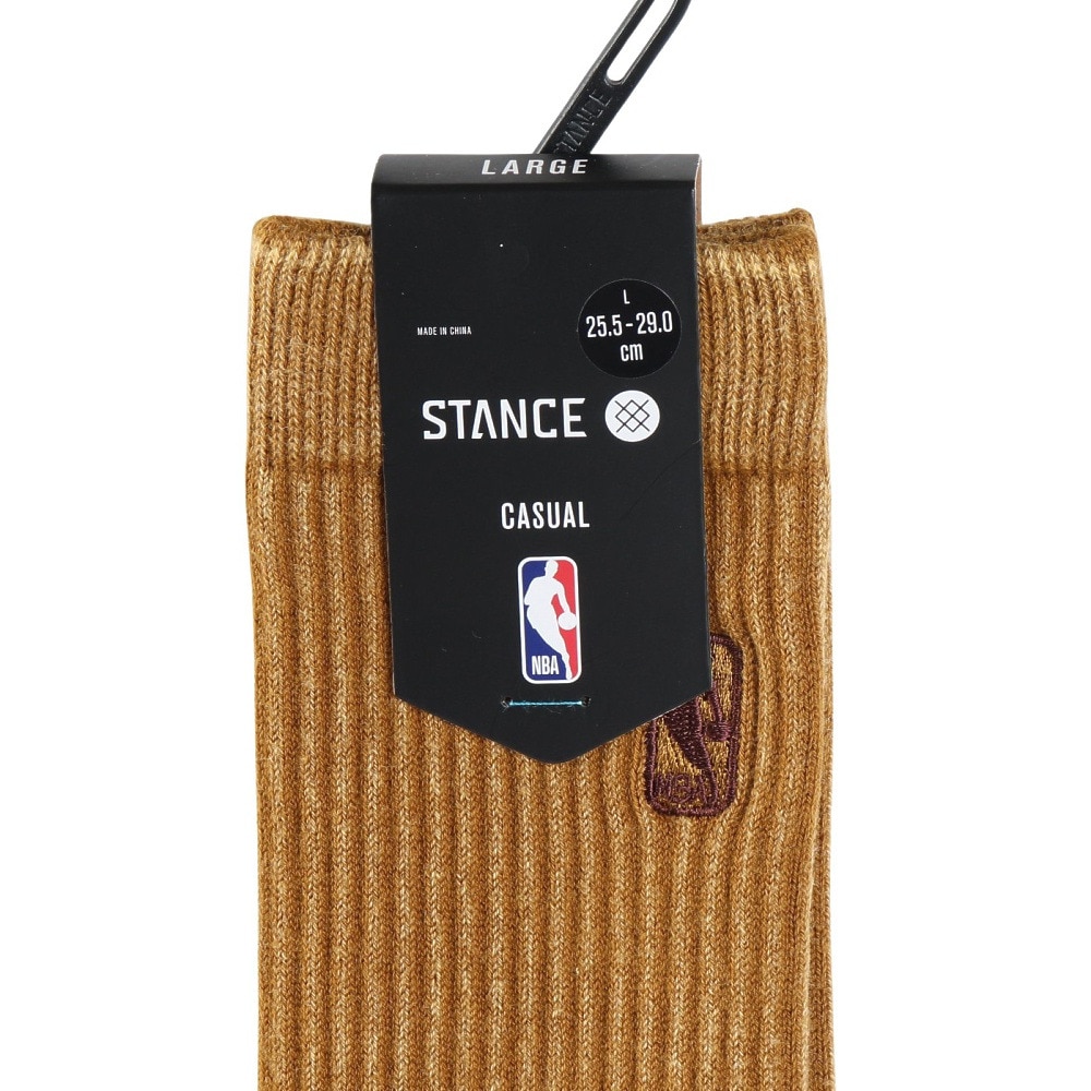 スタンス（STANCE）（メンズ）バスケットボール ソックス NBA LOGOMAN WASH A556C24NBA GLD