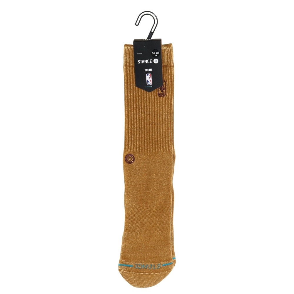 スタンス（STANCE）（メンズ）バスケットボール ソックス NBA LOGOMAN WASH A556C24NBA GLD