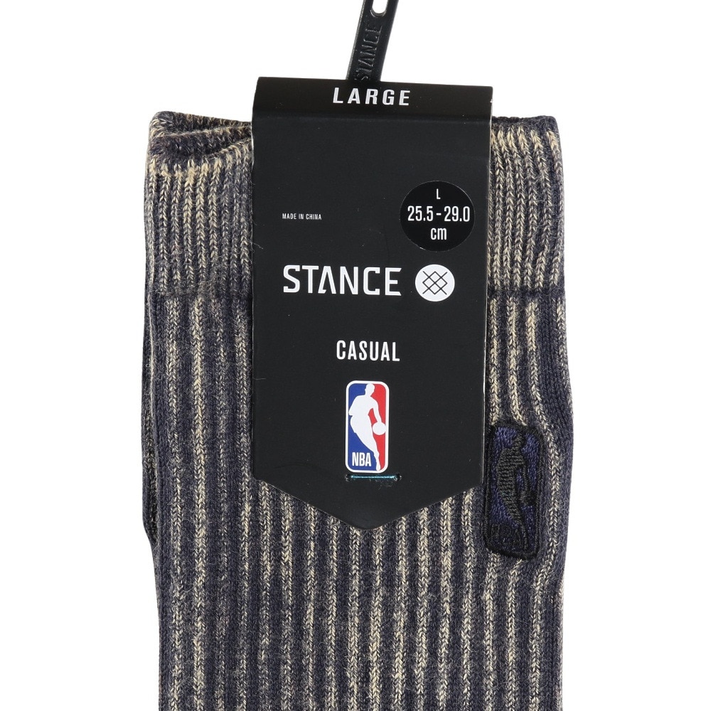スタンス（STANCE）（メンズ）バスケットボール ソックス NBA LOGOMAN WASH A556C24NBA NVY