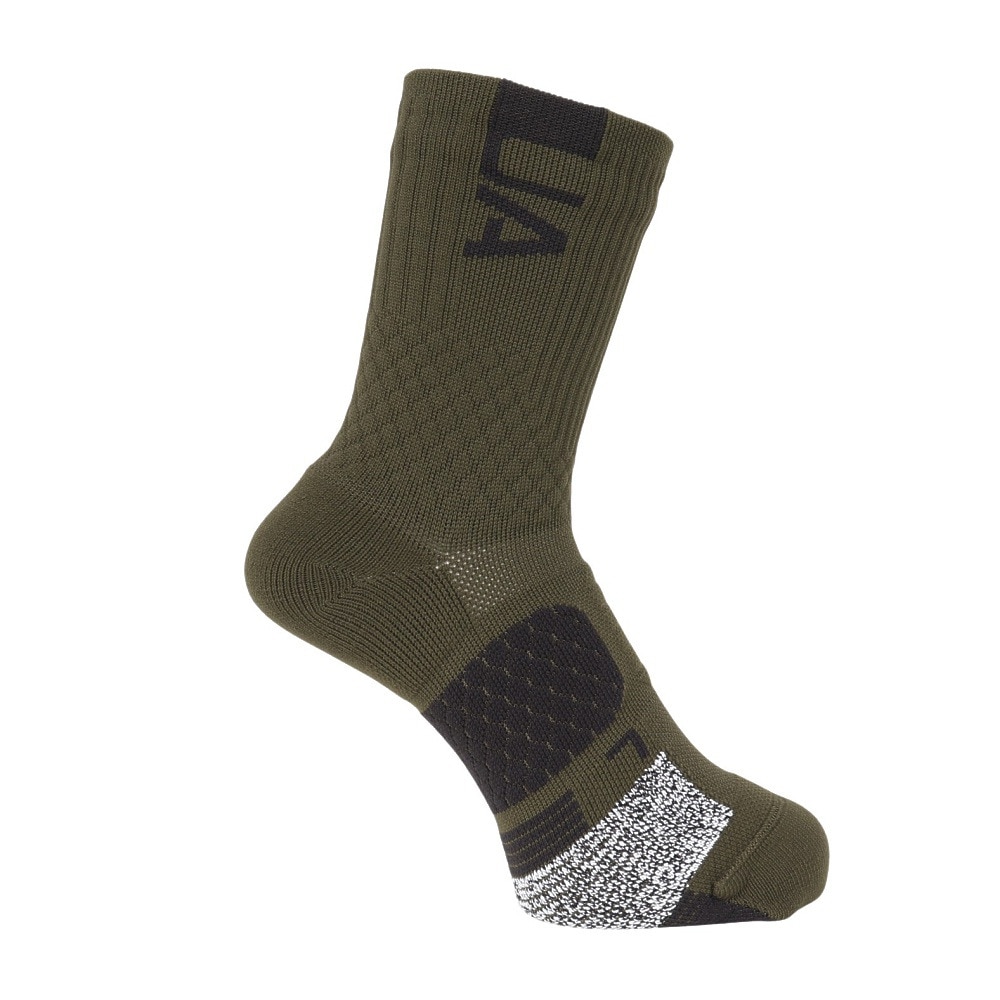 アンダーアーマー（UNDER ARMOUR）（メンズ）バスケットボール ソックス アーマードライ プレーメーカー ミッドクルー ソックス 1376229 308