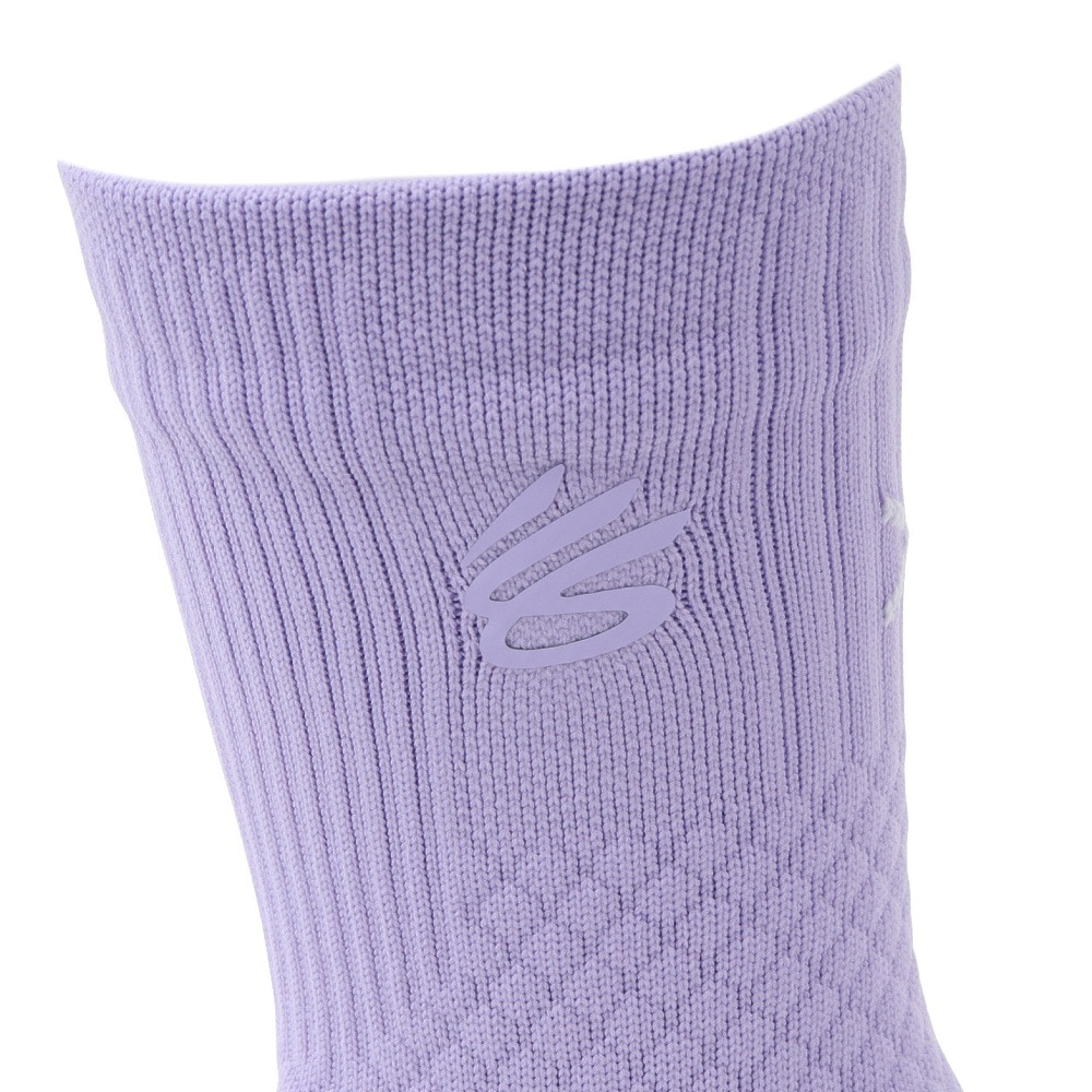 アンダーアーマー（UNDER ARMOUR）（メンズ、レディース）バスケットボール カリー アーマードライ プレーメーカー ミッドクルー ソックス 1376231 538