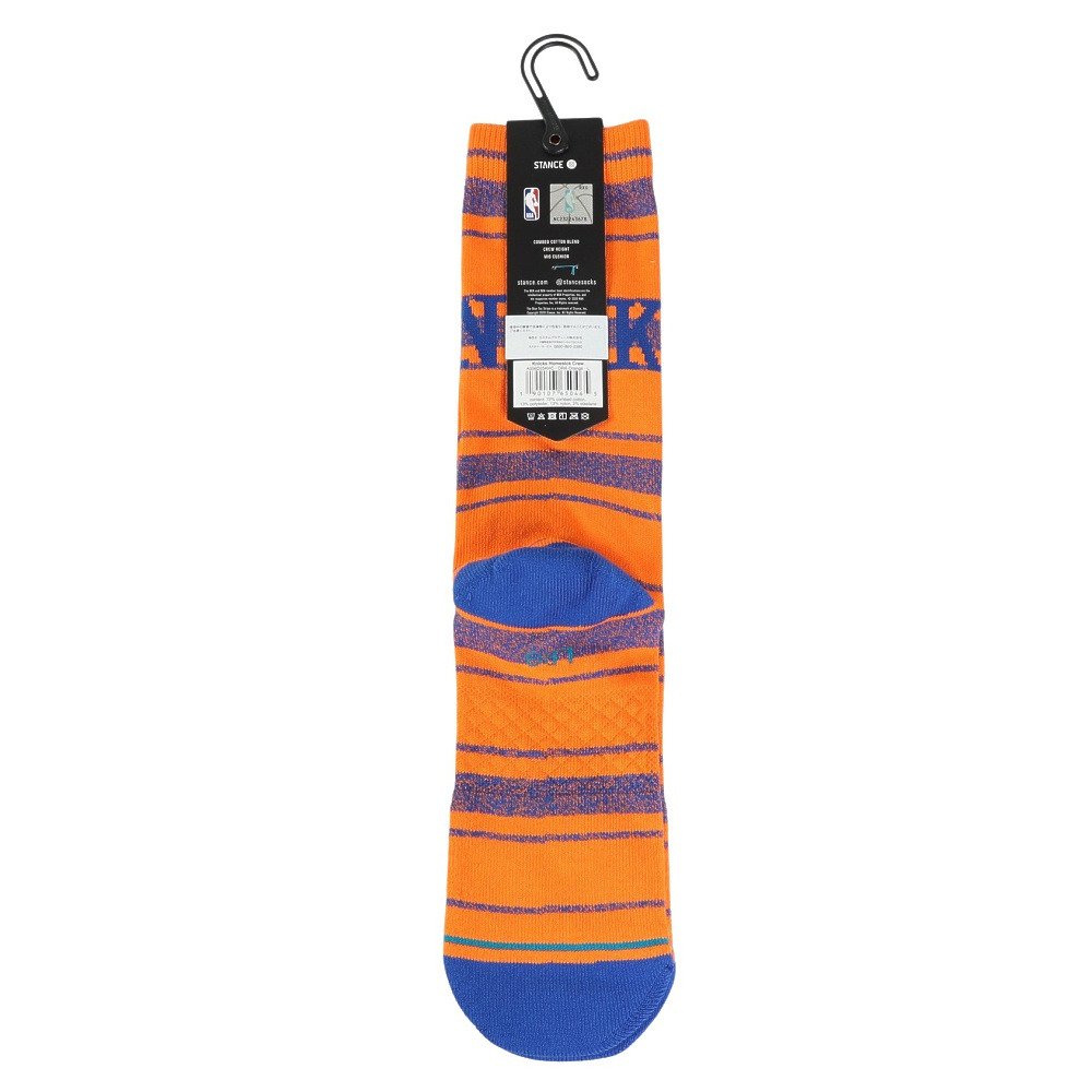 スタンス（STANCE）（メンズ、レディース）バスケットボール ソックス KNICKS HOMESICK CREW ニューヨーク・ニックス A556D25KHC#ORA