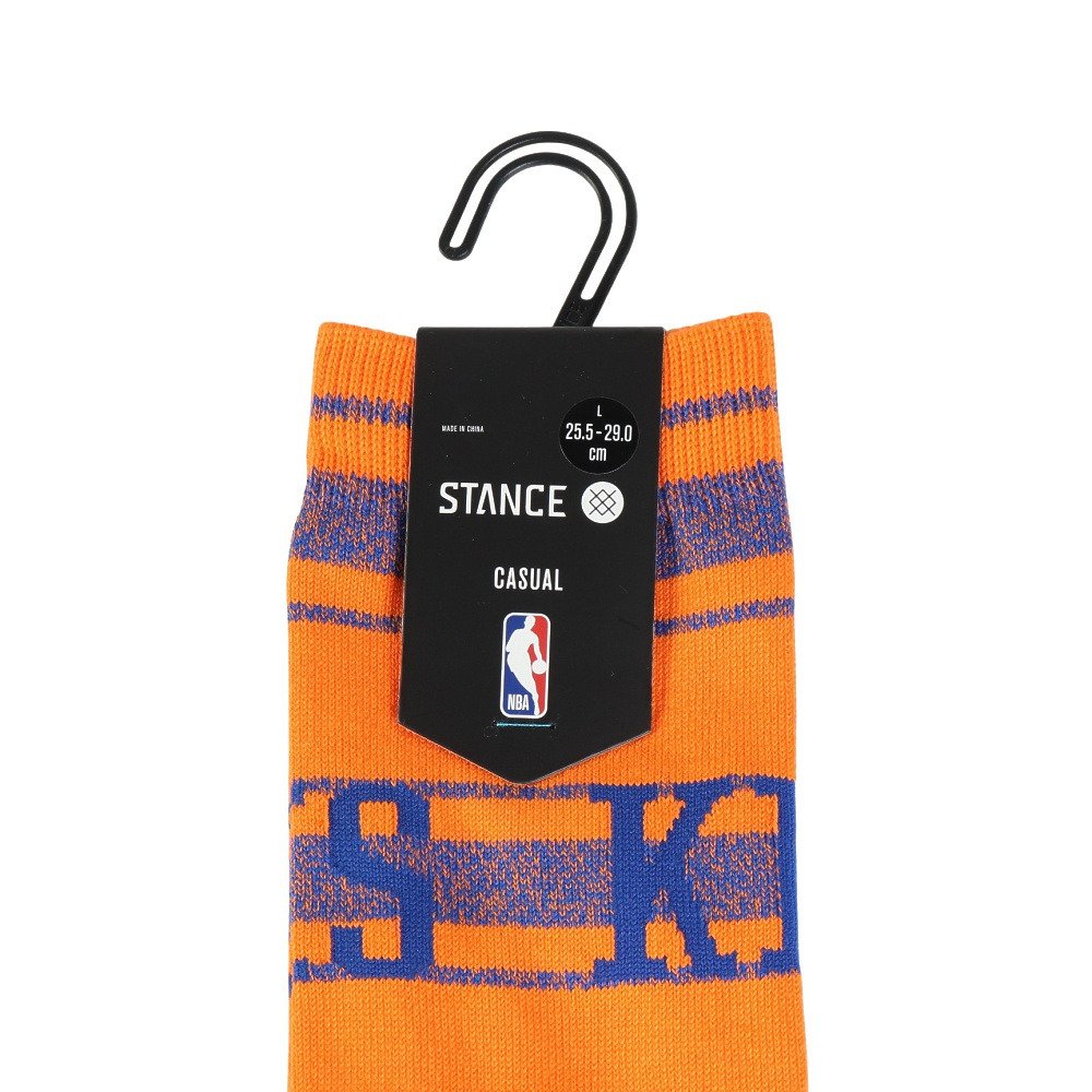 スタンス（STANCE）（メンズ、レディース）バスケットボール ソックス KNICKS HOMESICK CREW ニューヨーク・ニックス A556D25KHC#ORA