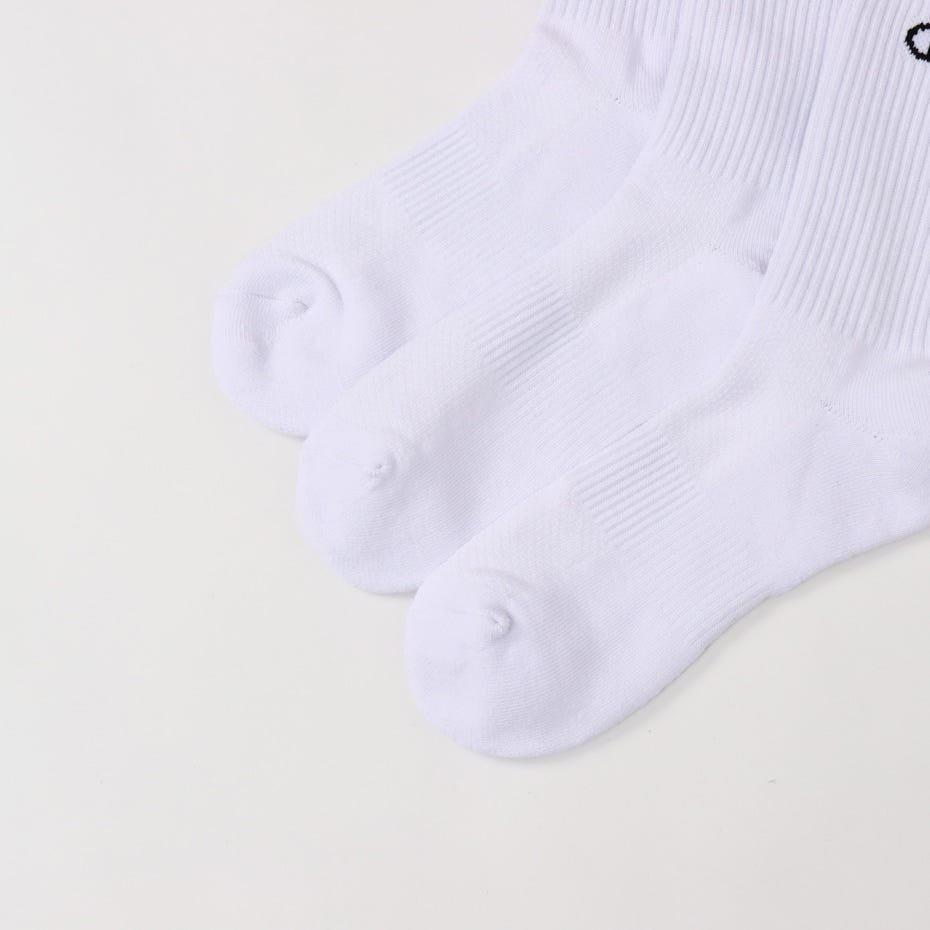 チャンピオン（CHAMPION）（メンズ、レディース）バスケットボール ミドルソックス 3足組 C3-ZB722S 010