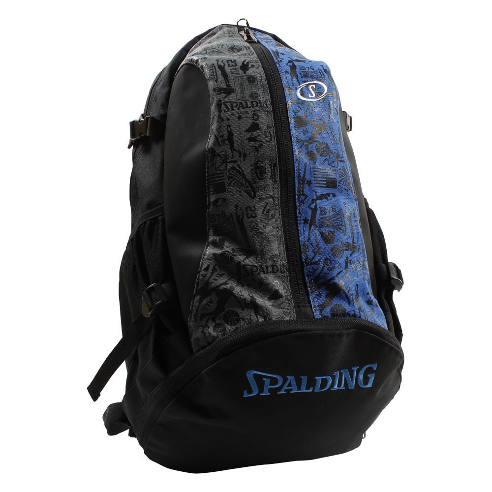 スポルディング（SPALDING）（メンズ、レディース、キッズ）ケイジャー(CAGER) グラフィティーブルー 40-007GBリュックサック 32L バスケットボール 収納