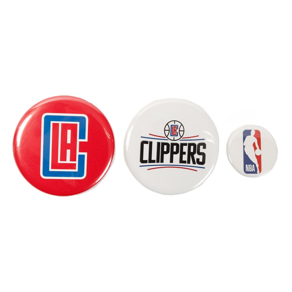  【大奉仕!多少のキズ汚れ有】缶バッチセット ロサンゼルス・クリッパーズ NBA32005 バスケットボール