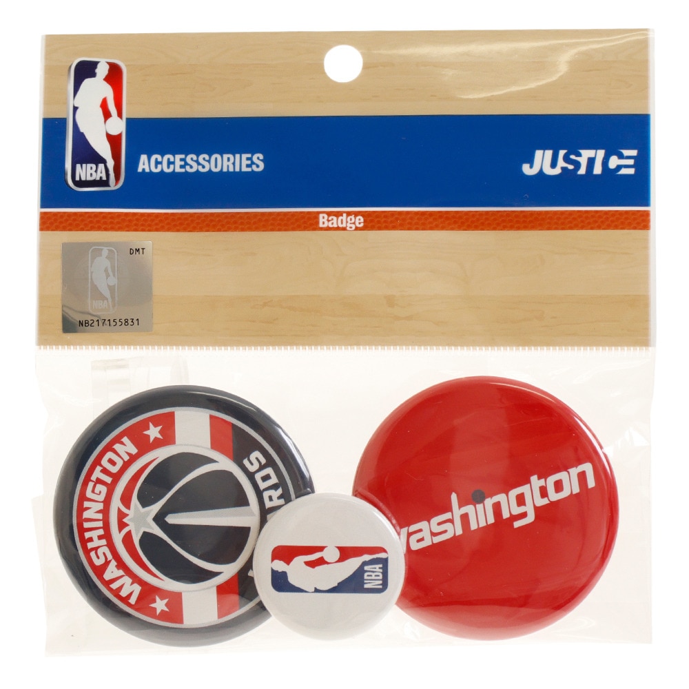 エヌビーエー（NBA）（メンズ、レディース）缶バッチセット ワシントン・ウィザーズ NBA32733