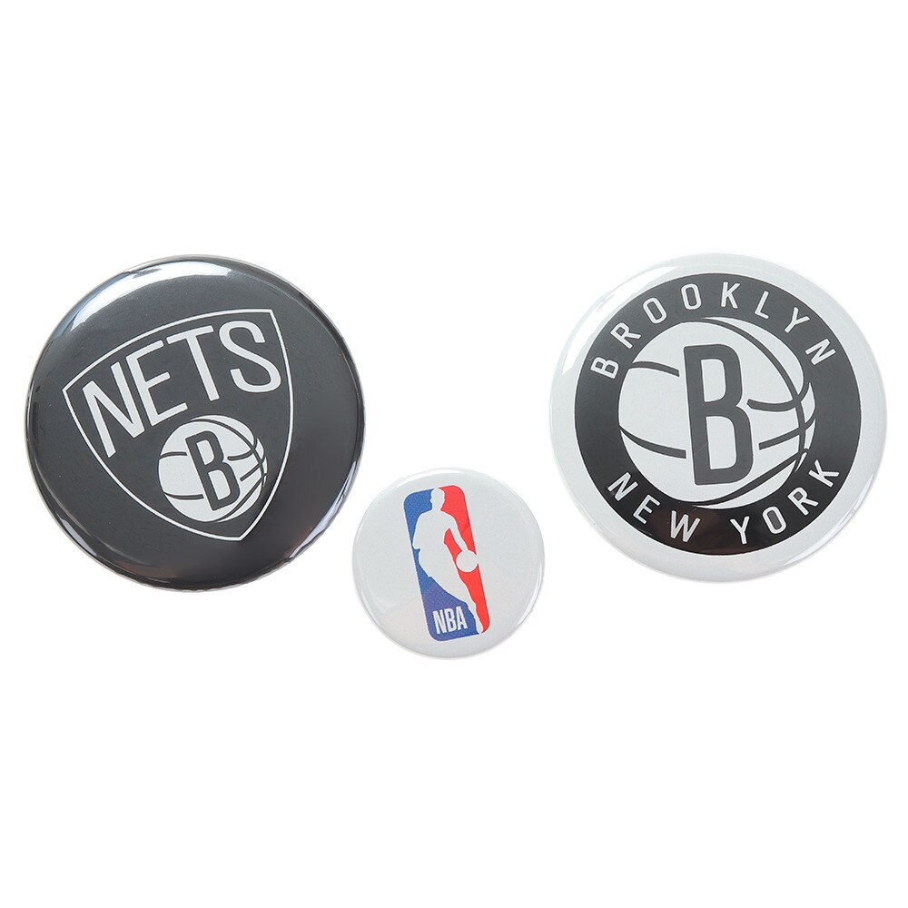エヌビーエー（NBA）（メンズ、レディース、キッズ）NBA缶バッチ ブルックリン・ネッツ NBA32712