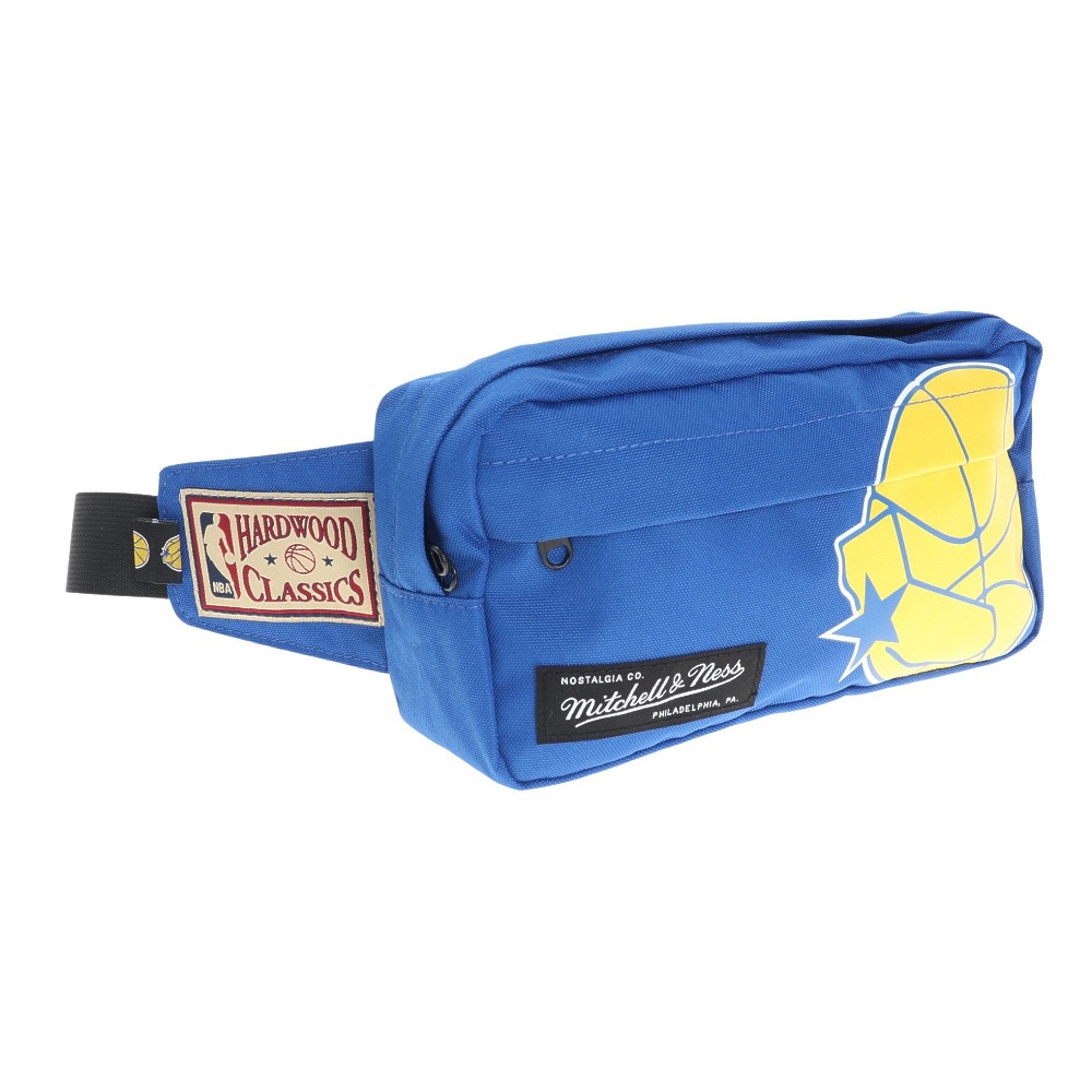 ミッチェルアンドネス（Mitchell&Ness）（メンズ、レディース、キッズ）NBA ゴールデンステートウォリアーズ Fanny Pack－GSW CBFPBA19300-BLU