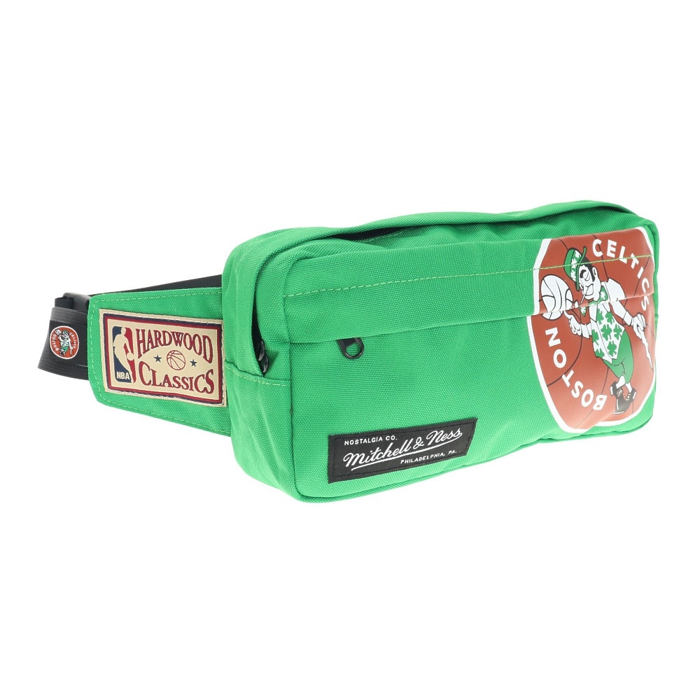 ミッチェルアンドネス（Mitchell&Ness）（メンズ、レディース、キッズ）NBA ボストンセルティックス Fanny Pack－BCE ウエストポーチ CBFPBA19300-GRN