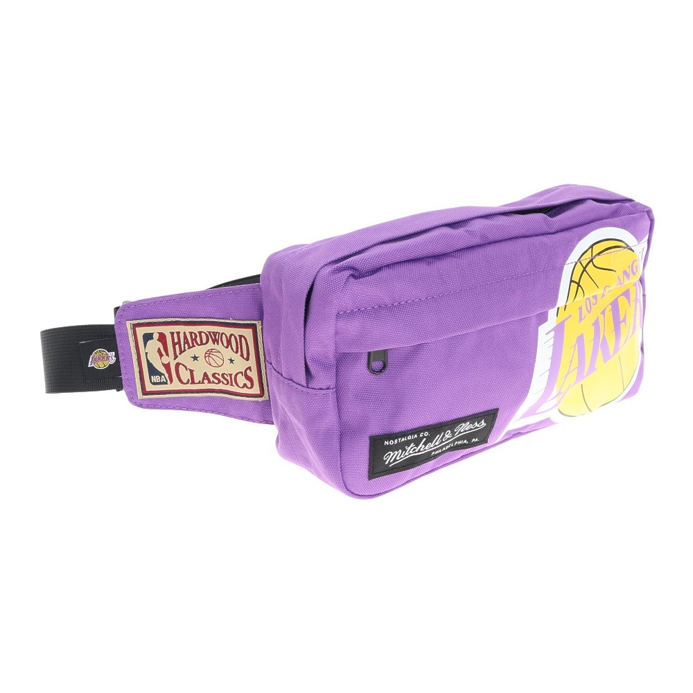 ミッチェルアンドネス（Mitchell&Ness）（メンズ、レディース、キッズ）NBA ロサンゼルスレイカーズ Fanny Pack－LAL ウエストポーチ CBFPBA19300-PPL