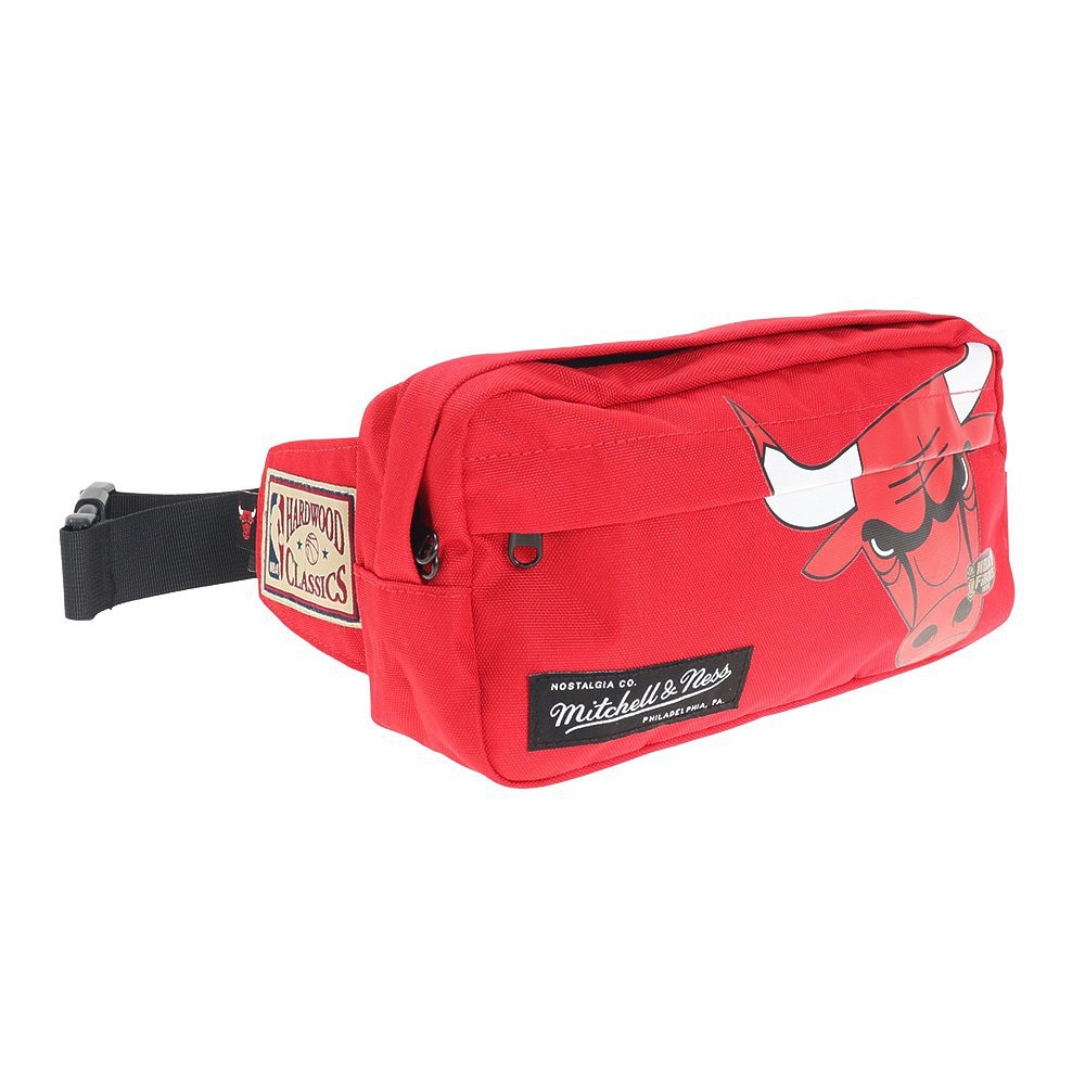 ミッチェルアンドネス（Mitchell&Ness）（メンズ、レディース、キッズ）NBA シカゴブルズ ボディバッグ Fanny Pack－CBU ウエストポーチ CBFPBA19300-RED