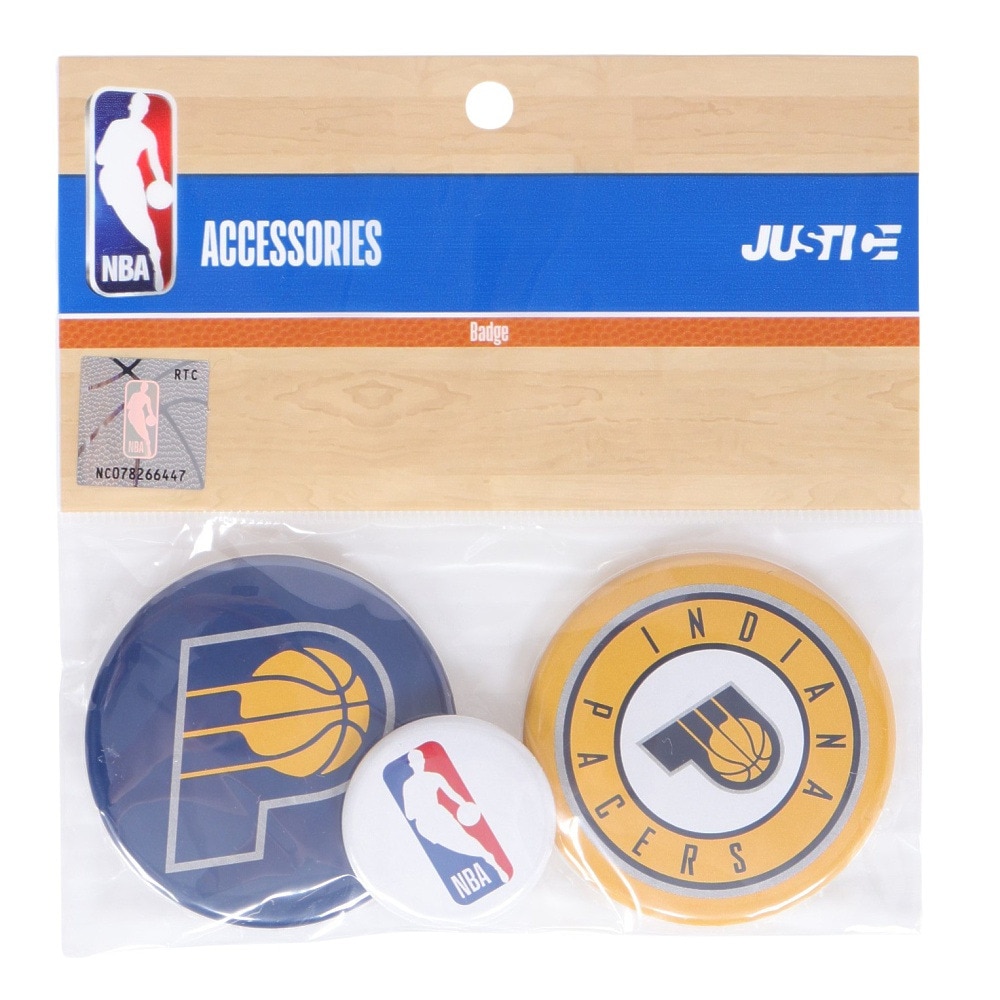 エヌビーエー（NBA）（メンズ、レディース、キッズ）缶バッチセット インディアナ・ペイサーズ NBA32718