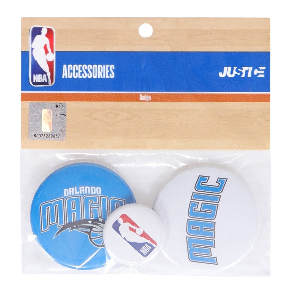 エヌビーエー（NBA）（メンズ、レディース、キッズ）缶バッチセット オーランド・マジック NBA32726