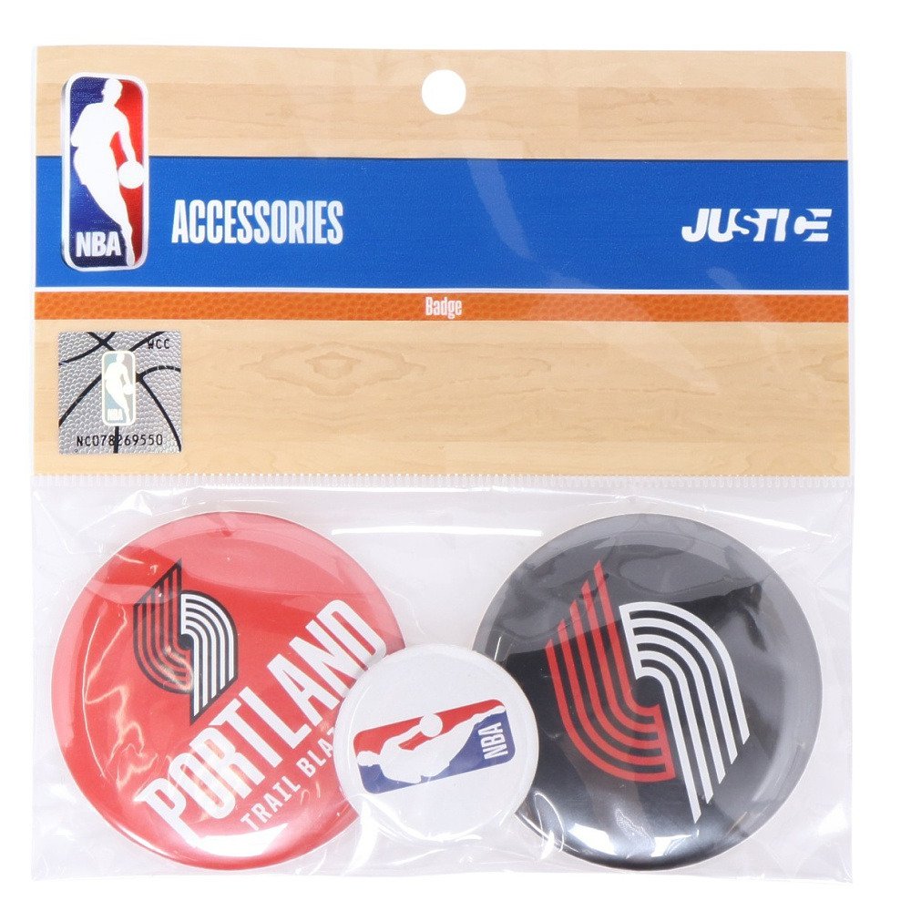 エヌビーエー（NBA）（メンズ、レディース、キッズ）缶バッチセット ポートランド・トレイルブレイザーズ NBA32729