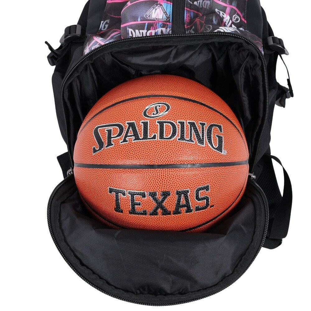 スポルディング（SPALDING）（メンズ、レディース）バックパック ケイジャー マーブル ブラックネオン BN 40-007MBN