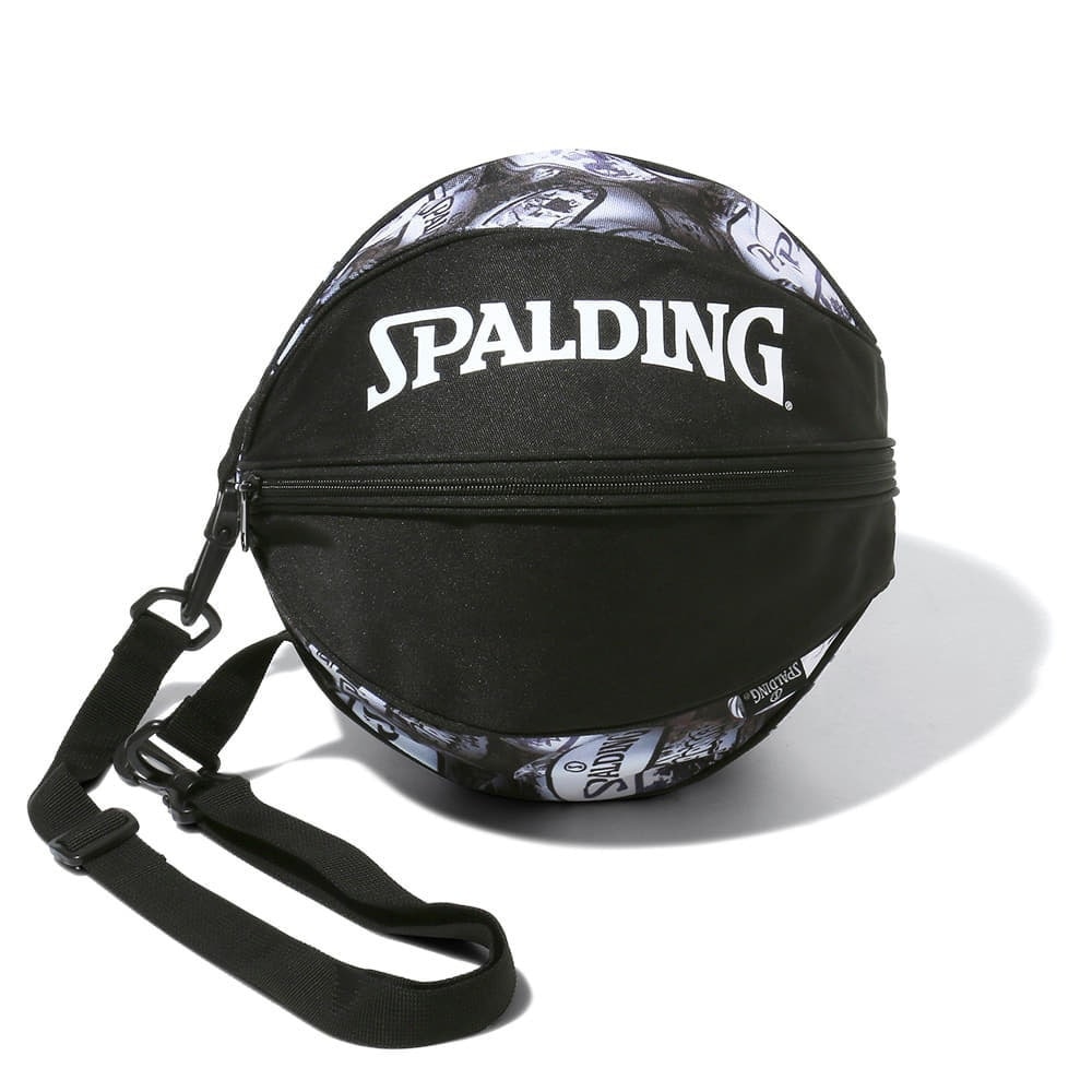 スポルディング（SPALDING）（メンズ、レディース）バスケットボール ボールバッグ グラフィティ 1個入れ ホワイト GW 49-001GW
