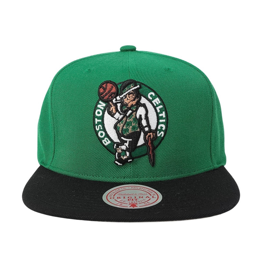 ミッチェルアンドネス（Mitchell&Ness）（メンズ、レディース）キャップ ボストン・セルティックス 2トーン スナップバック HHSS3264-BCEYYPPPGNBK