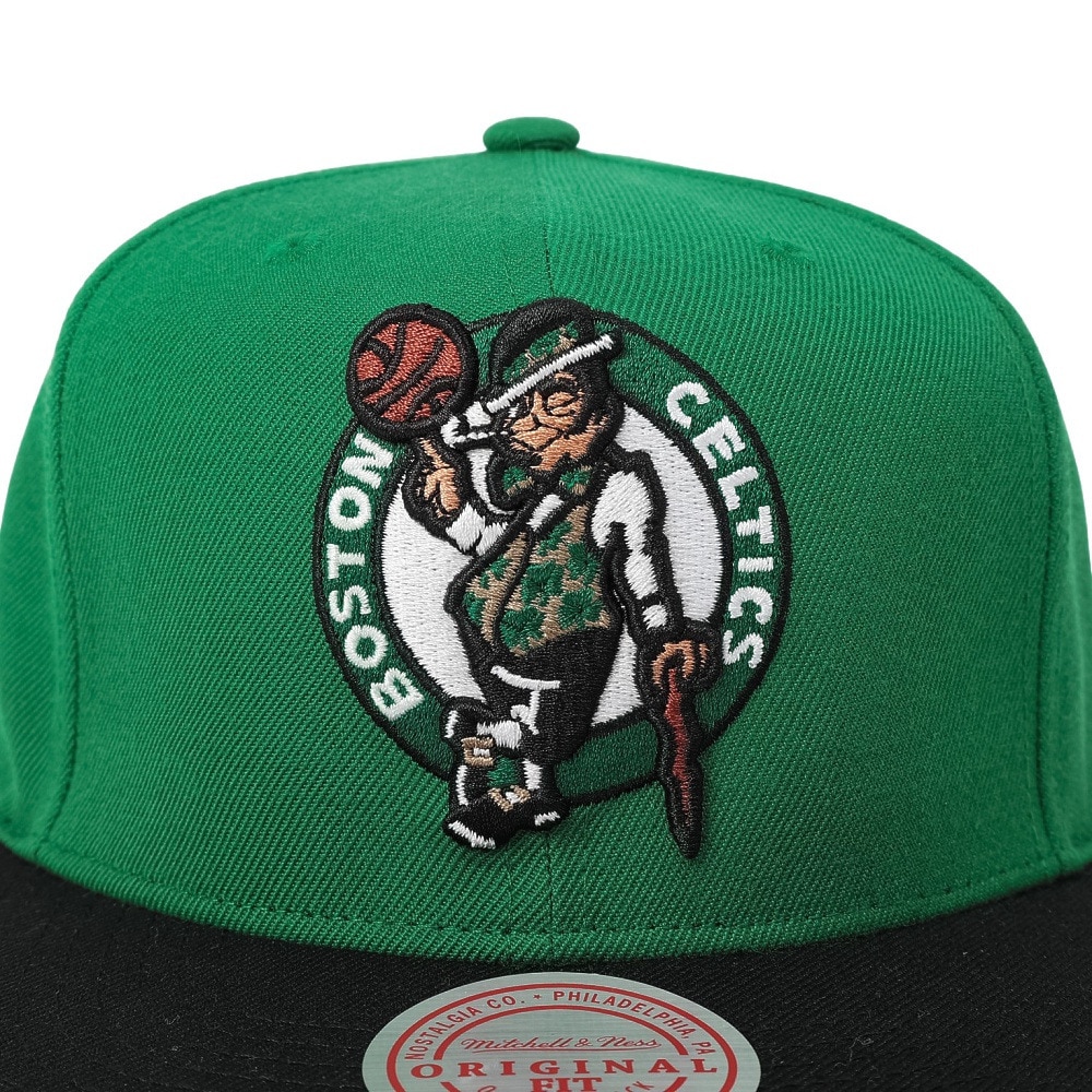 ミッチェルアンドネス（Mitchell&Ness）（メンズ、レディース）キャップ ボストン・セルティックス 2トーン スナップバック HHSS3264-BCEYYPPPGNBK