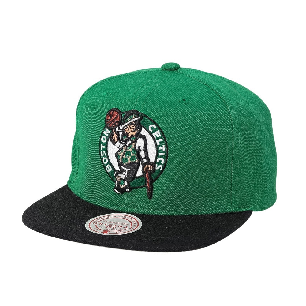 ミッチェルアンドネス（Mitchell&Ness）（メンズ、レディース）キャップ ボストン・セルティックス 2トーン スナップバック HHSS3264-BCEYYPPPGNBK
