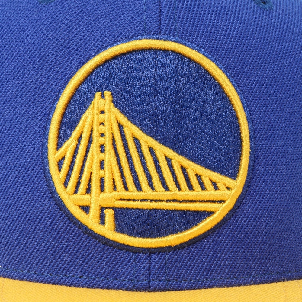 ミッチェルアンドネス（Mitchell&Ness）（メンズ、レディース）チーム 2トーン スナップバック NBA WARRIORS キャップ HHSS3264-GSWYYPPPRYYW