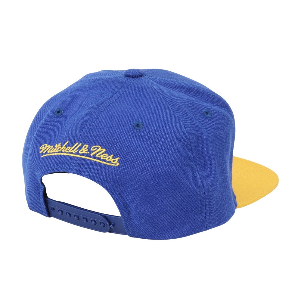ミッチェルアンドネス（Mitchell&Ness）（メンズ、レディース）チーム 2トーン スナップバック NBA WARRIORS キャップ HHSS3264-GSWYYPPPRYYW