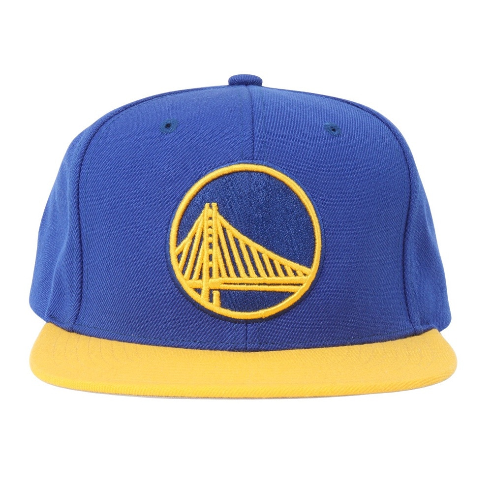 ミッチェルアンドネス（Mitchell&Ness）（メンズ、レディース）チーム 2トーン スナップバック NBA WARRIORS キャップ HHSS3264-GSWYYPPPRYYW