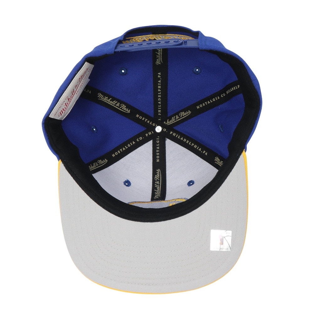 ミッチェルアンドネス（Mitchell&Ness）（メンズ、レディース）チーム 2トーン スナップバック NBA WARRIORS キャップ HHSS3264-GSWYYPPPRYYW