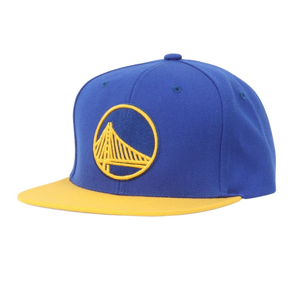 ミッチェルアンドネス（Mitchell&Ness）（メンズ、レディース）チーム 2トーン スナップバック NBA WARRIORS キャップ HHSS3264-GSWYYPPPRYYW