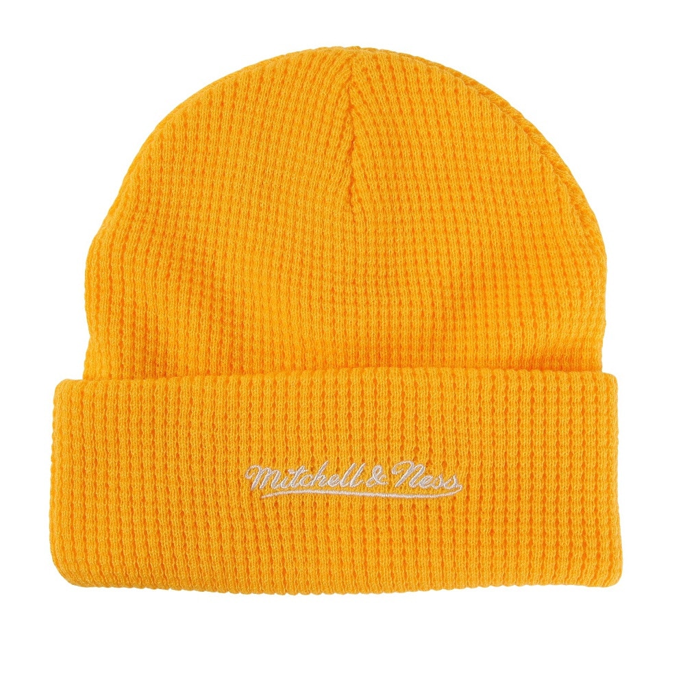 ミッチェルアンドネス（Mitchell&Ness）（メンズ）ビーニー NBA LEGGO MY WAFFLE ニット HWC Los Angeles Lakers HCFK6270-LALYYPPPYELL