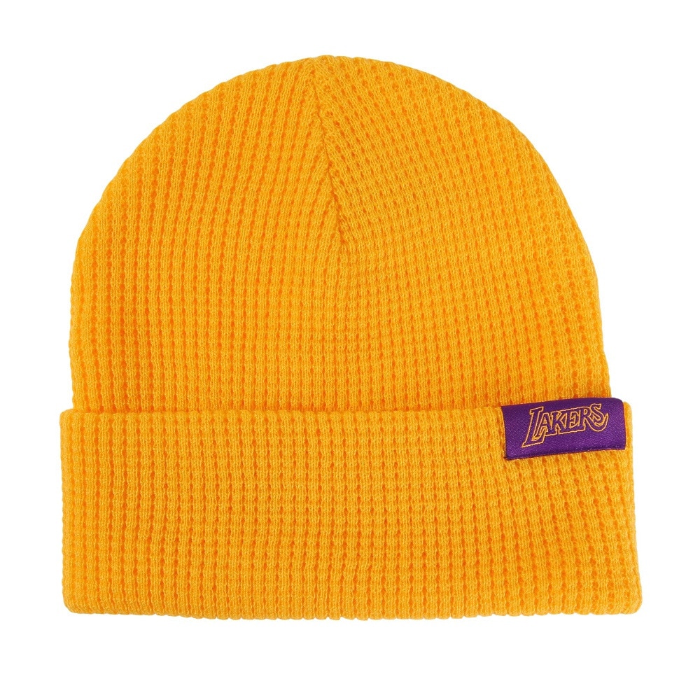 ミッチェルアンドネス（Mitchell&Ness）（メンズ）ビーニー NBA LEGGO MY WAFFLE ニット HWC Los Angeles Lakers HCFK6270-LALYYPPPYELL