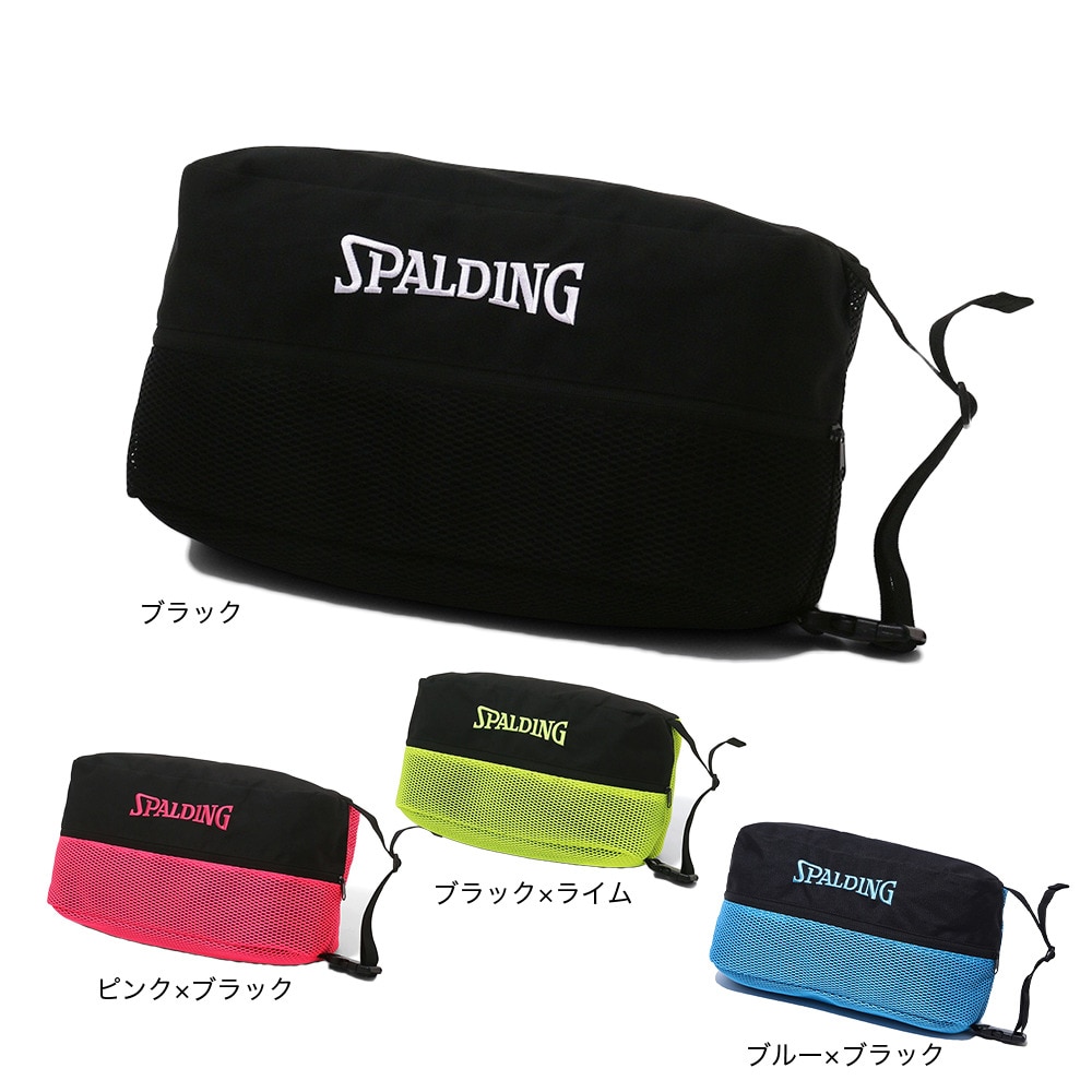 スポルディング（SPALDING）（メンズ、レディース、キッズ）シューズバッグ ブリーズ ブラック×ライムグリーン 42-005LG