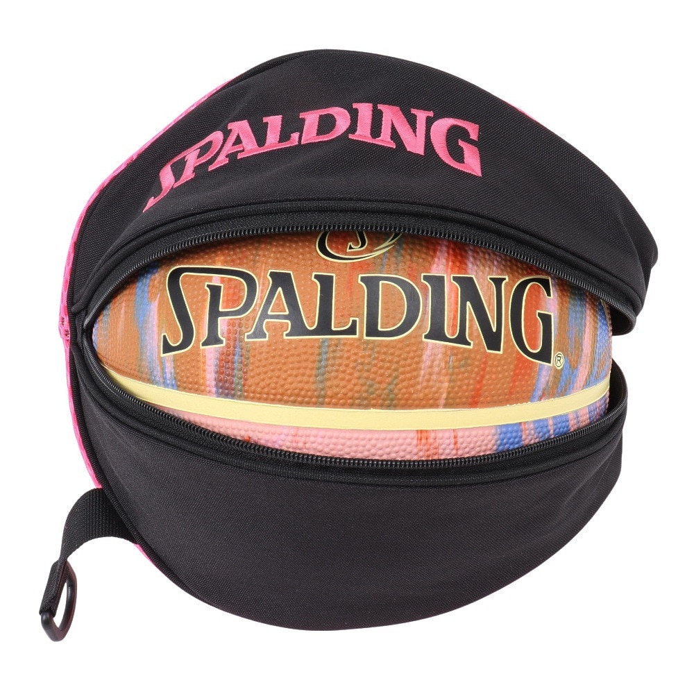 スポルディング（SPALDING）（メンズ、レディース、キッズ）ボールバッグ ブリーズ ブラック×マゼンタ 49-007MG