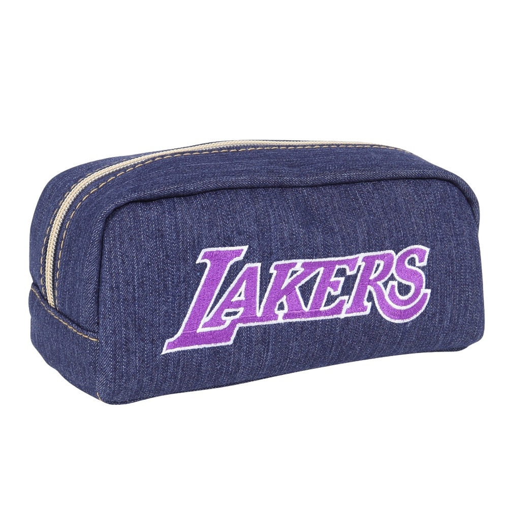 エヌビーエー（NBA）（メンズ、レディース）角型ポーチ デニム ロサンゼルス・レイカーズ NBA-041-LA