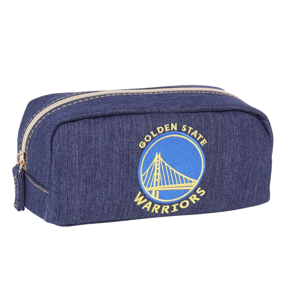エヌビーエー（NBA）（メンズ、レディース）角型ポーチ デニム ゴールデンステート・ウォーリアーズ NBA-041-WA