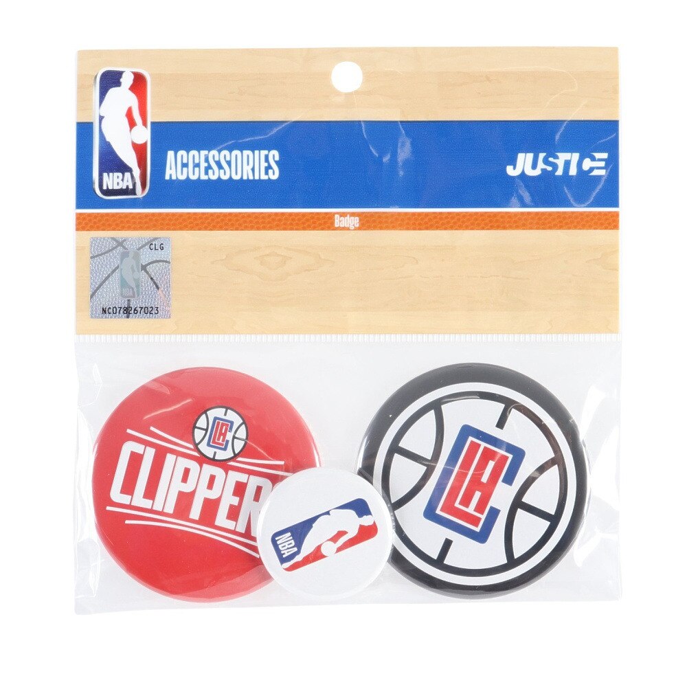 エヌビーエー（NBA）（メンズ、レディース、キッズ）NBA 缶バッジ ロサンゼルス・クリッパーズ NBA35860