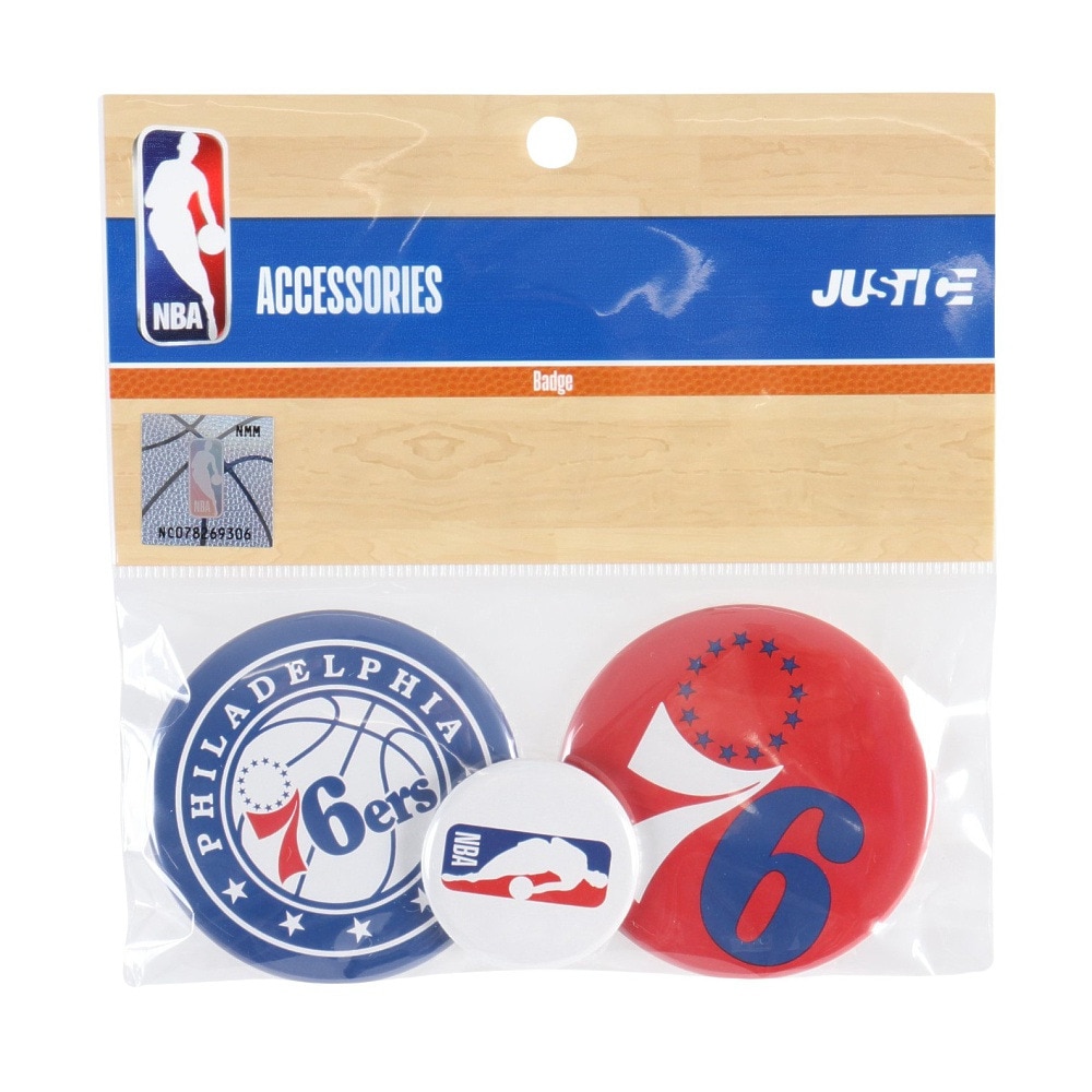 エヌビーエー（NBA）（メンズ、レディース、キッズ）NBA 缶バッジ フィラデルフィア・76ers NBA35863