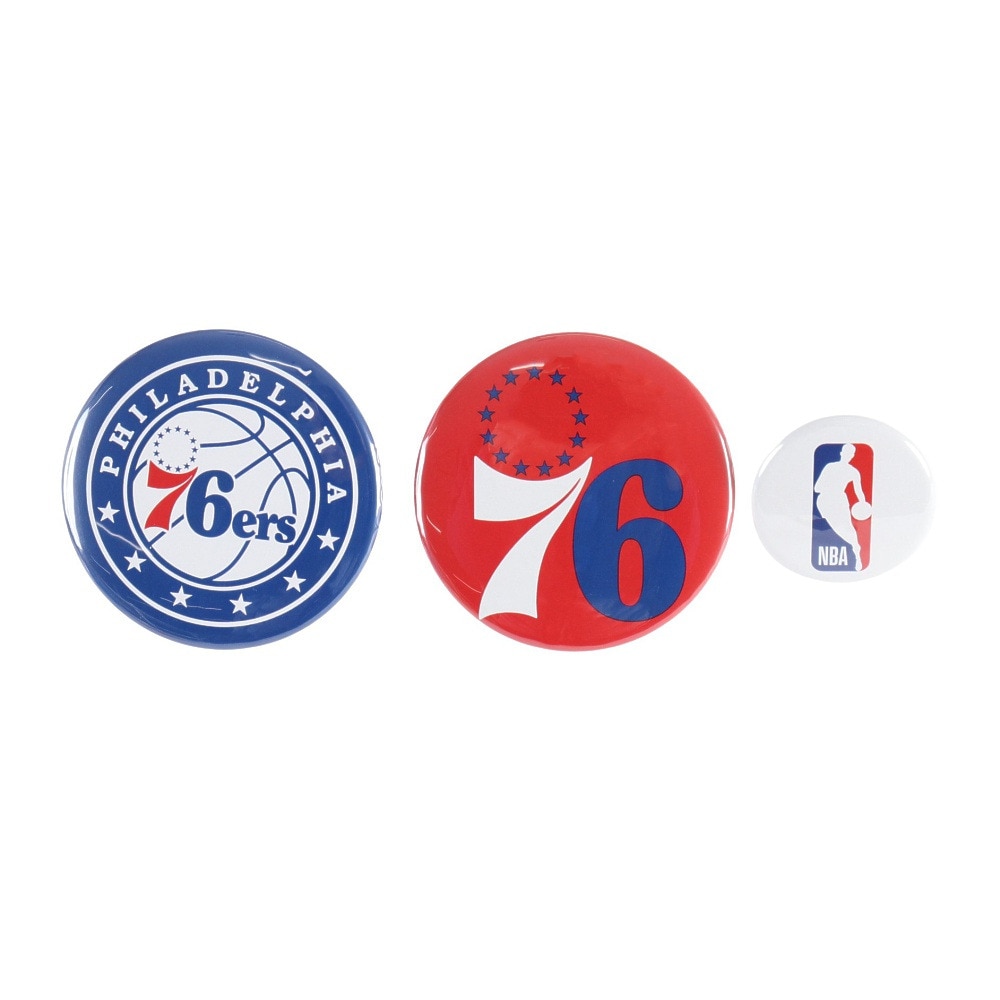 エヌビーエー（NBA）（メンズ、レディース、キッズ）NBA 缶バッジ フィラデルフィア・76ers NBA35863